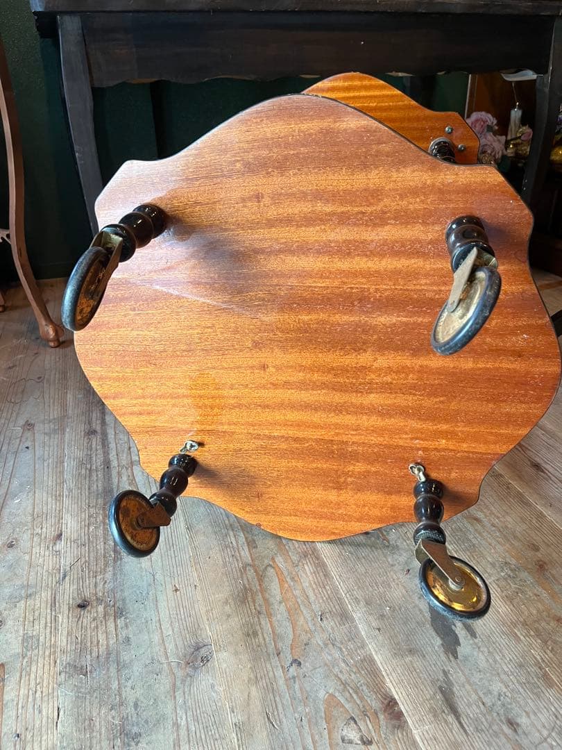 イタリア製 象嵌 ティーワゴン キッチンワゴン アンティーク インテリア