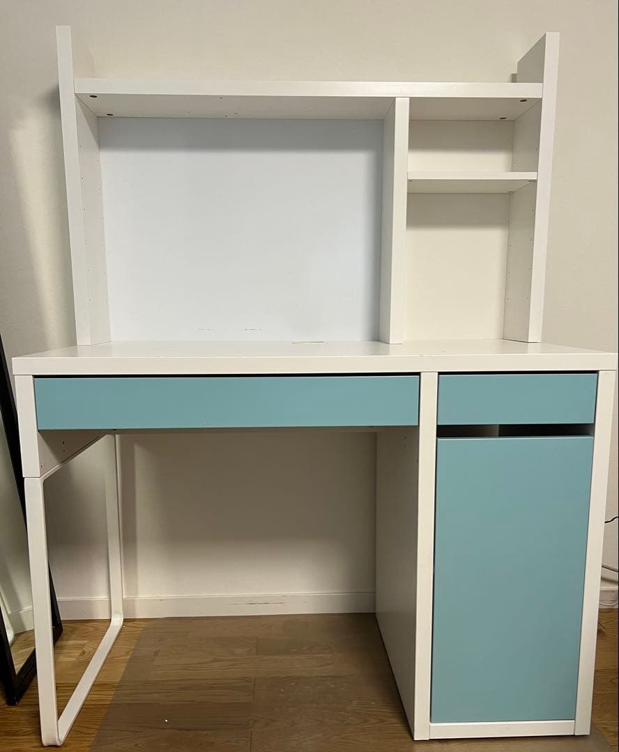 IKEA ミッケデスクと追加シェルフユニット　２点セット
