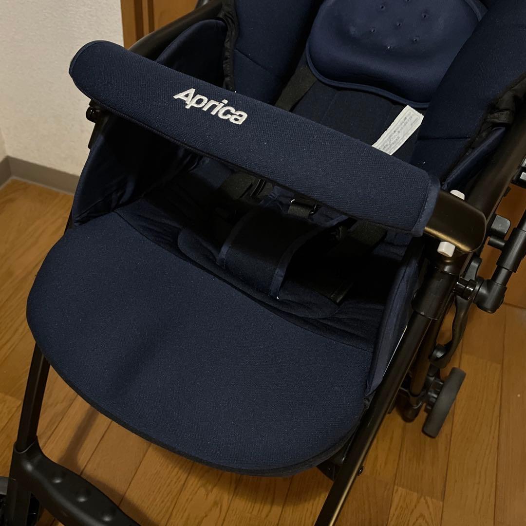 アップリカ カルーンエアー カルーン ベビーカー A型 軽量 ドット ネイビー