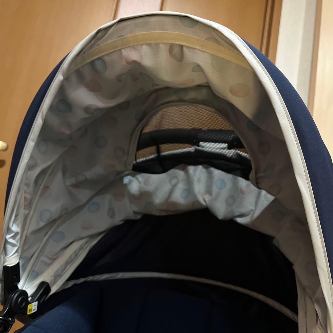 アップリカ カルーンエアー カルーン ベビーカー A型 軽量 ドット ネイビー