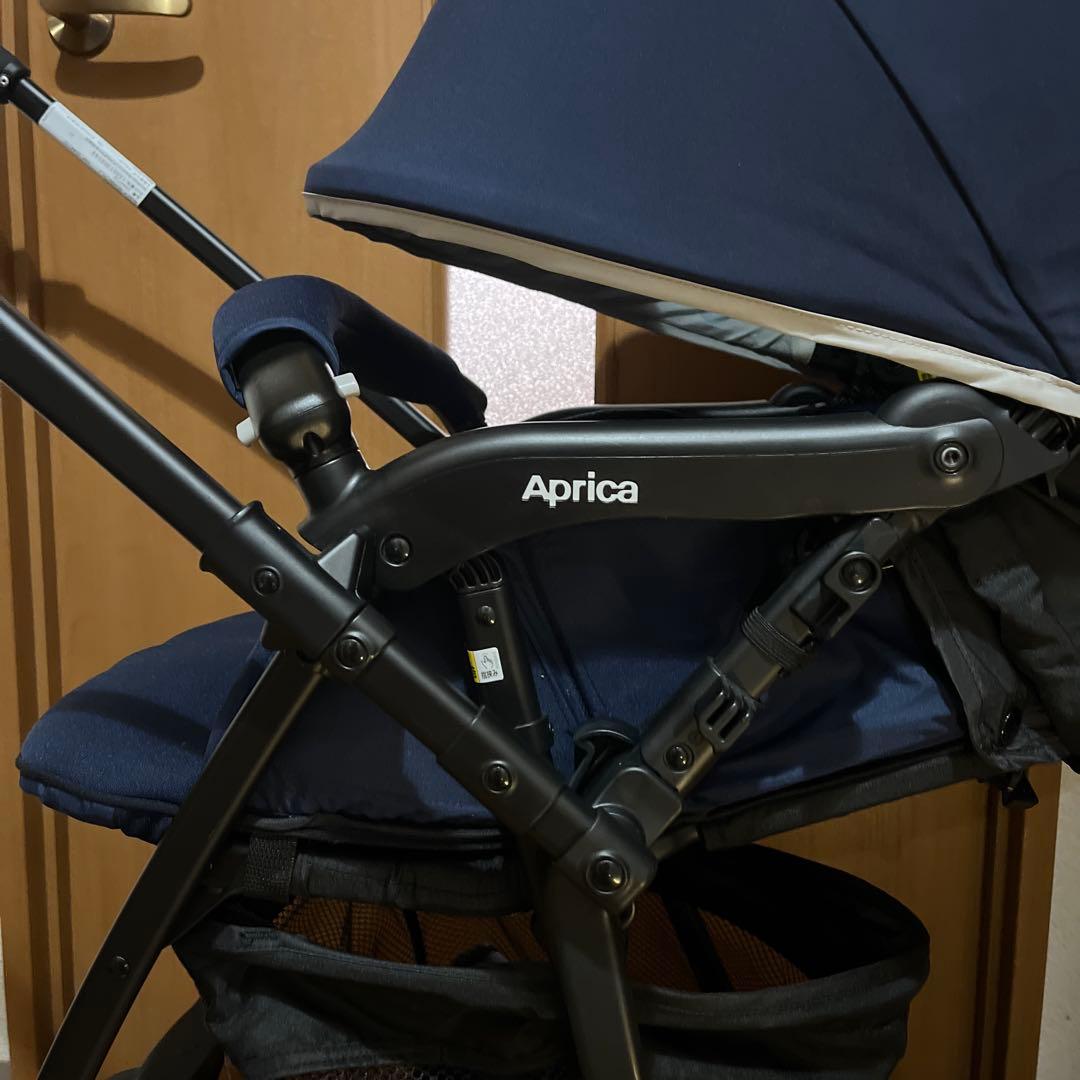 アップリカ カルーンエアー カルーン ベビーカー A型 軽量 ドット ネイビー