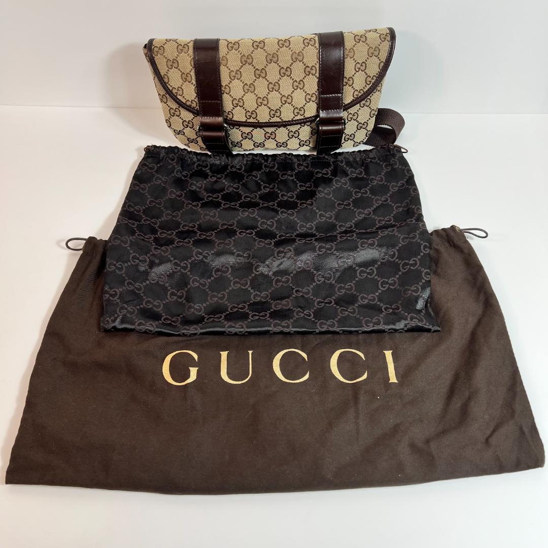 グッチ 145851 ウエストバッグ GG キャンバス ベージュ MBZ067