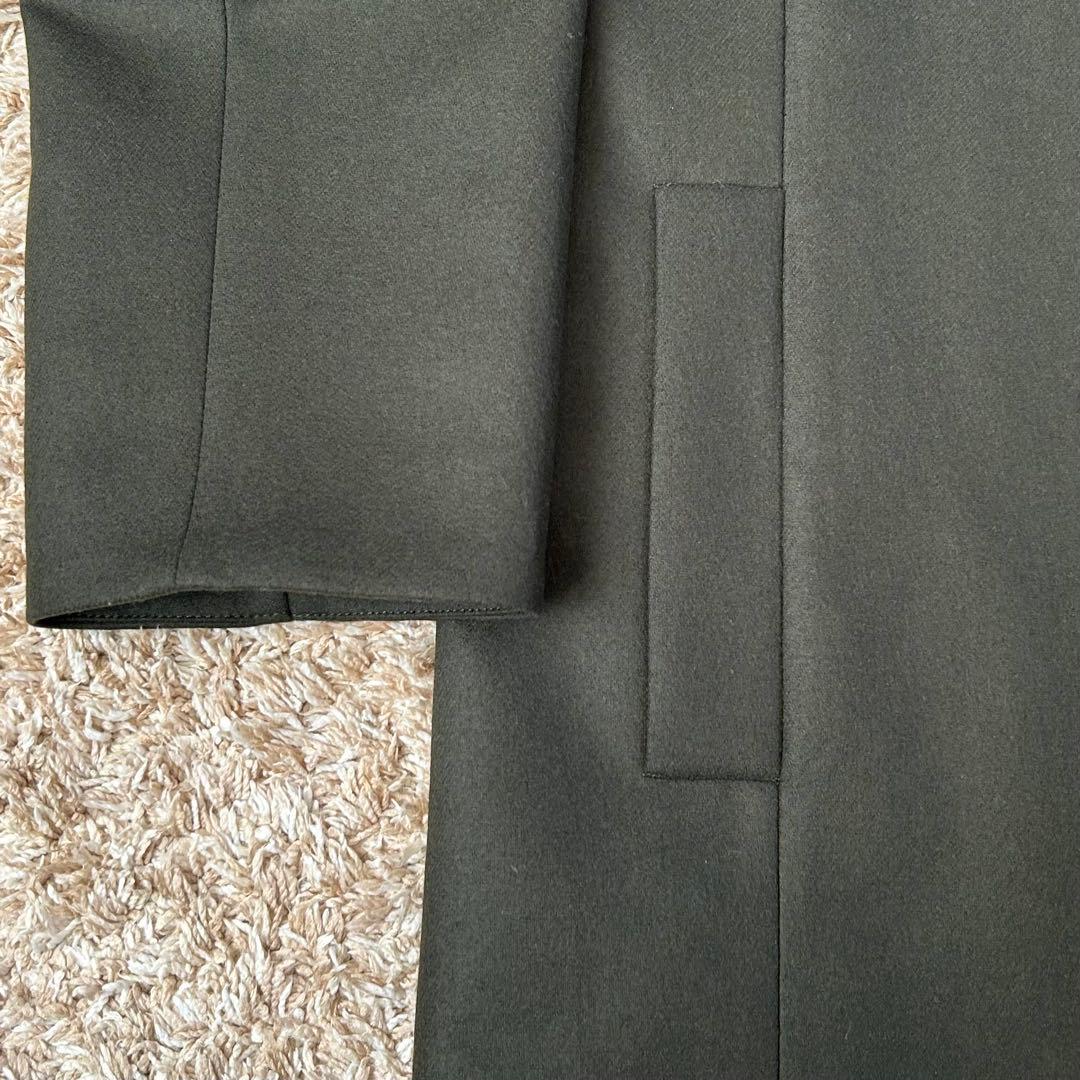 【新品】COS ステンカラー コート カシミヤ ウール カーキ グリーン