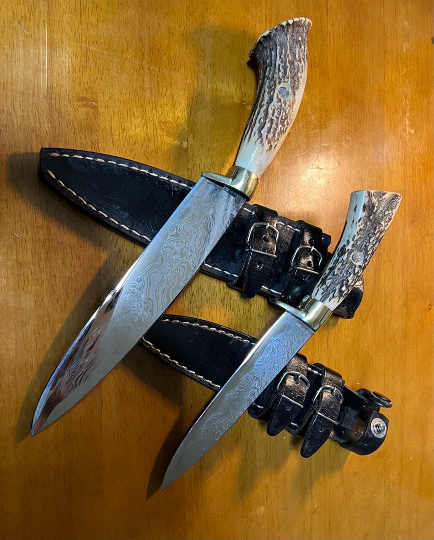 玉鋼製の狩猟用ナイフ天野刃物工房