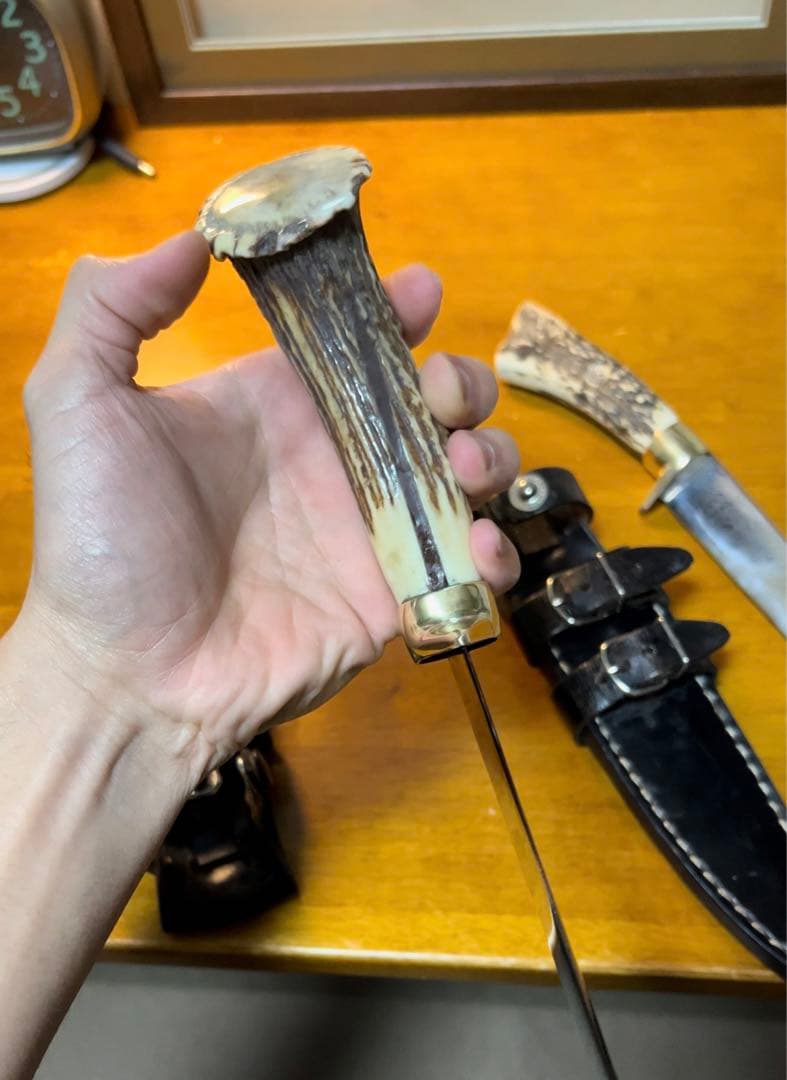 玉鋼製の狩猟用ナイフ天野刃物工房