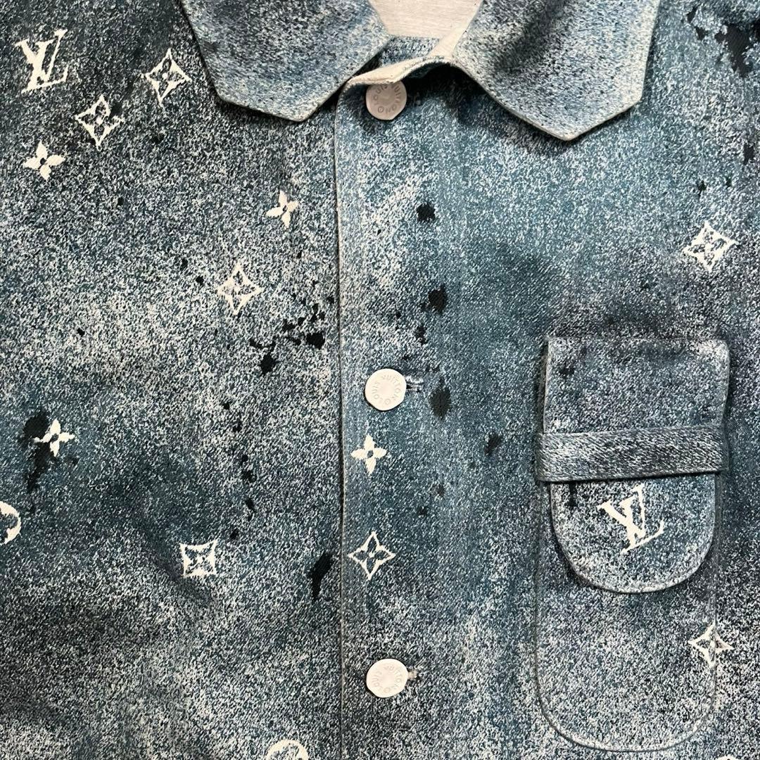 ルイヴィトン　ワークウェアシャツ　BTSテテ・吉沢亮着用　グラデーション　XL