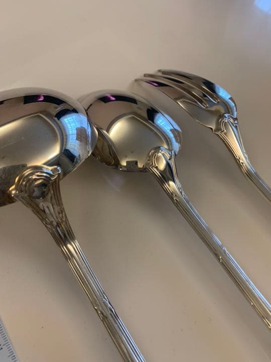 値下げ　クリストフル　リュバン　サービングスプーン　フォーク　レードル