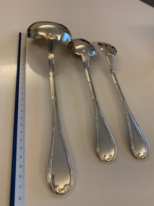 値下げ　クリストフル　リュバン　サービングスプーン　フォーク　レードル