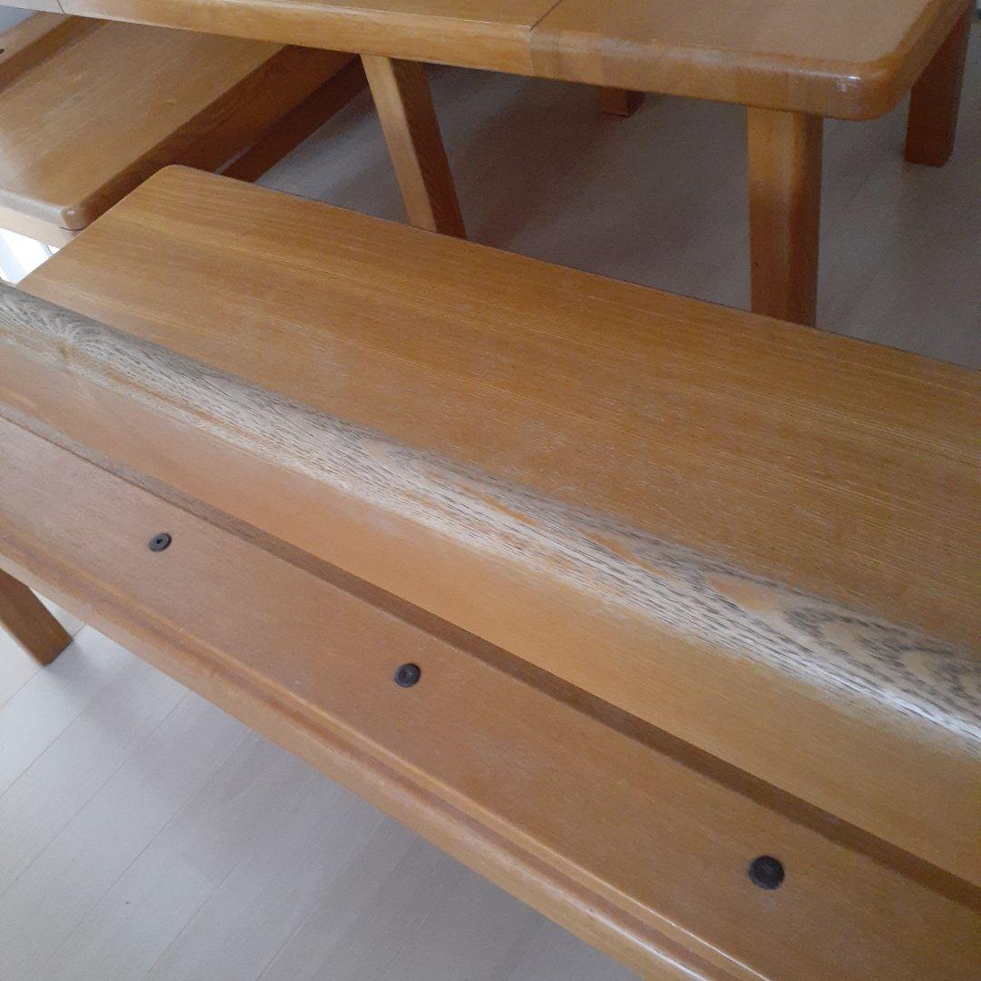 桃紺ママ専用木製ダイニングテーブル定価38万
