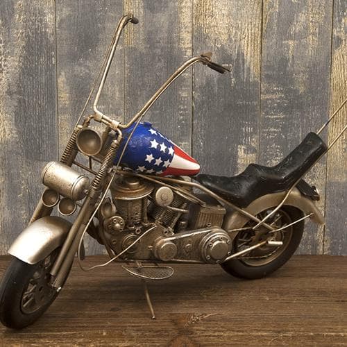 ブリキ バイク 大人 アメリカンバイク 置物 ビンテージバイク インテリア雑貨
