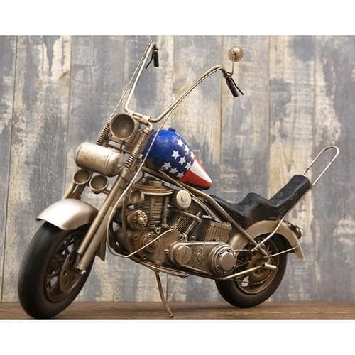 ブリキ バイク 大人 アメリカンバイク 置物 ビンテージバイク インテリア雑貨