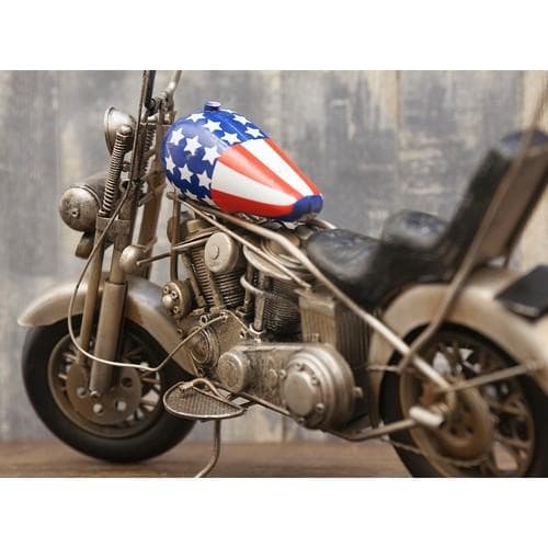 ブリキ バイク 大人 アメリカンバイク 置物 ビンテージバイク インテリア雑貨