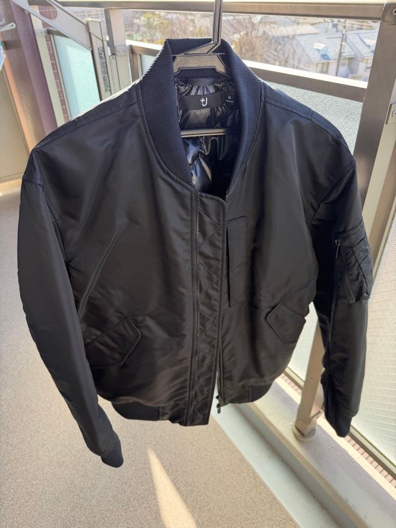 UNIQLO +J MA-1 フライトジャケット 黒 M