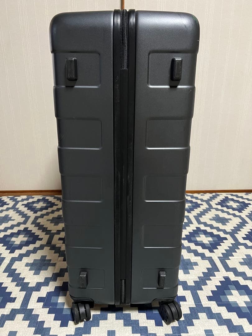 【値下げ】無印良品　バーを自由に調節できるキャリーケース（１０５Ｌ）ダークグレー