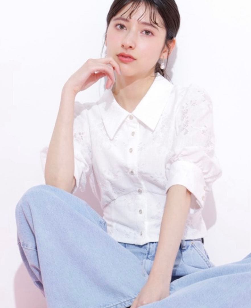 ※完売品 ジルバイ ジルスチュアート ウエストビスチェデザインブラウス