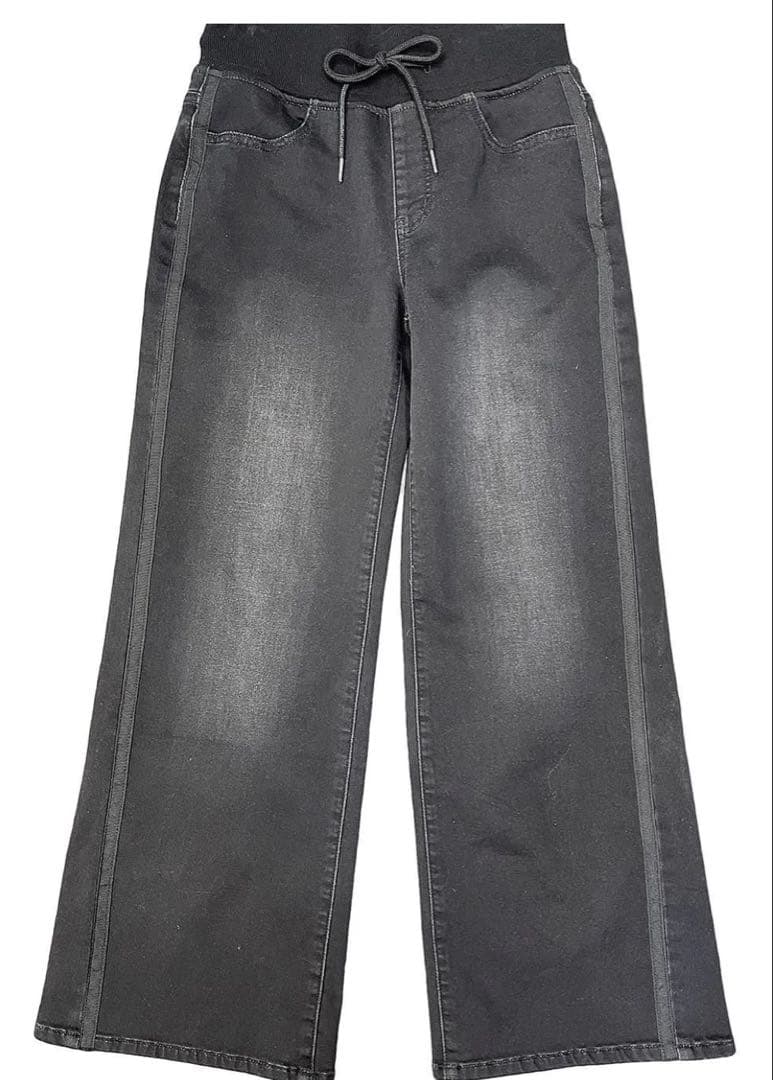 INDKNIT サイドラインワイド ブラック WK009 現行品