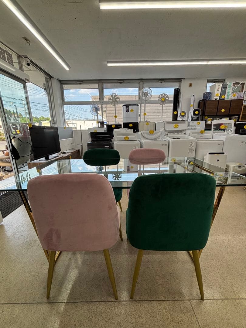 フランフラン Francfranc フェリシテ クリアガラスダイニング5点セット