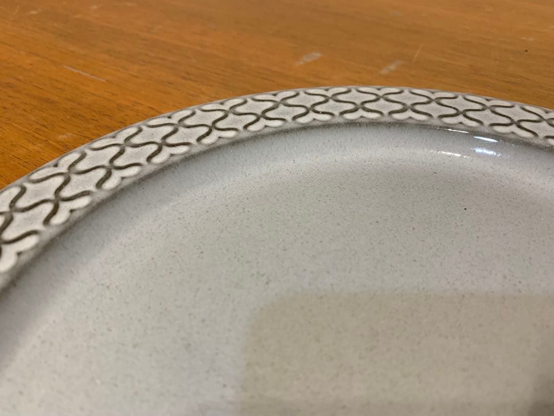 N0706-16★ B&G CORDIAL STONE WARE グレー皿2枚