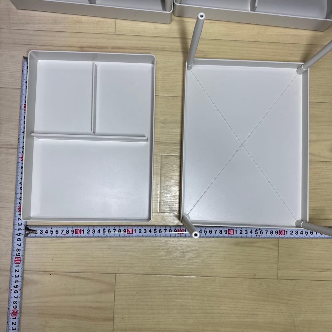 【無印良品】ABS樹脂 脚付トレー（4つセット）