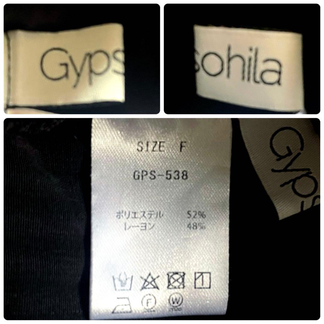 Gypsohila ジプソフィア Feather Tee 半袖 トップス 黒