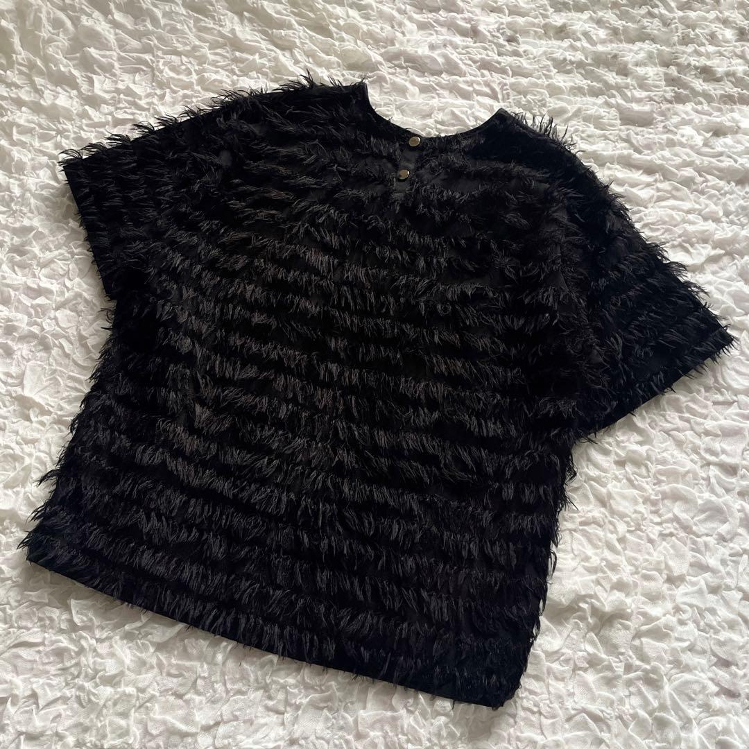 Gypsohila ジプソフィア Feather Tee 半袖 トップス 黒