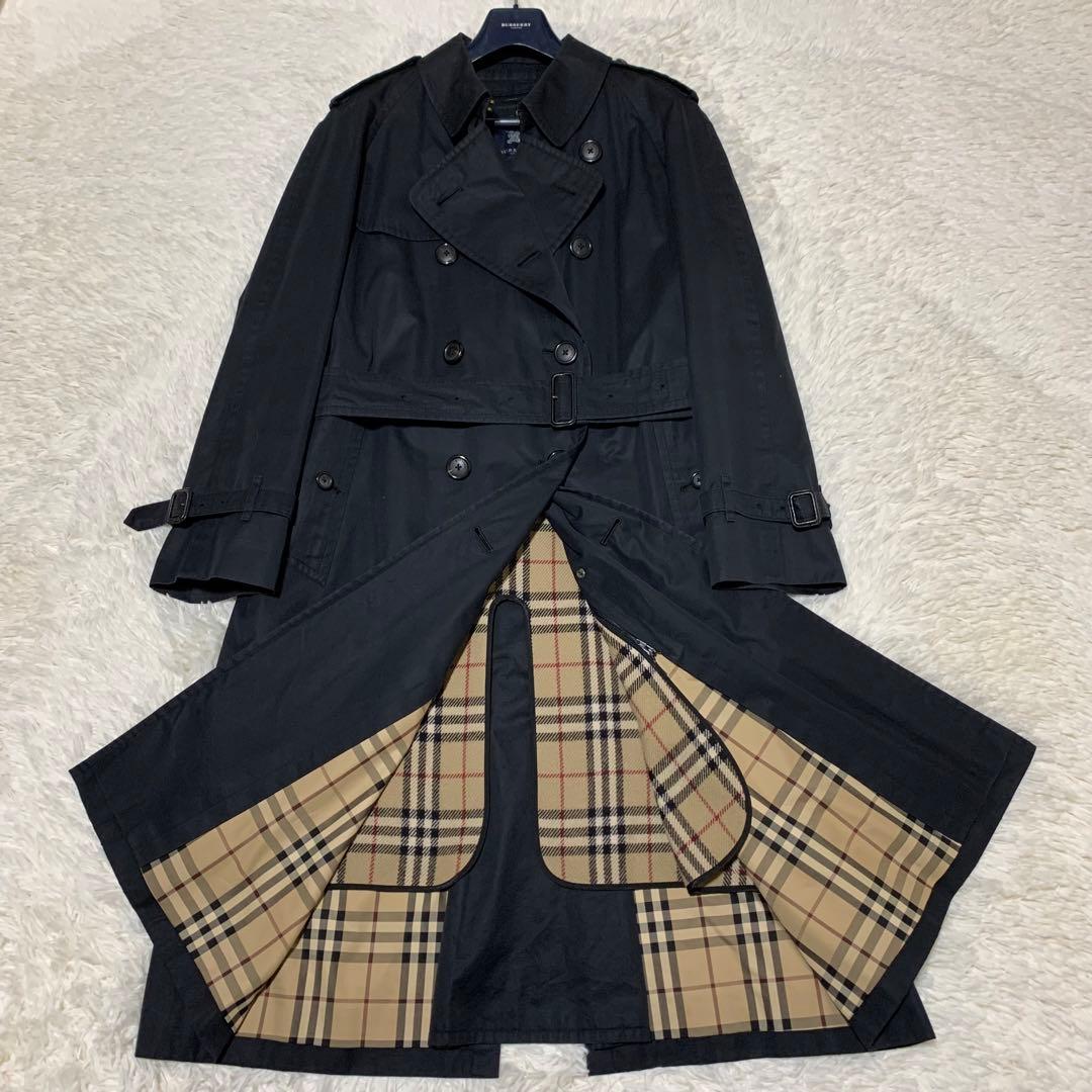 美品　バーバリーロンドン　トレンチ　カシミヤ混　ベルト　大きいサイズ
