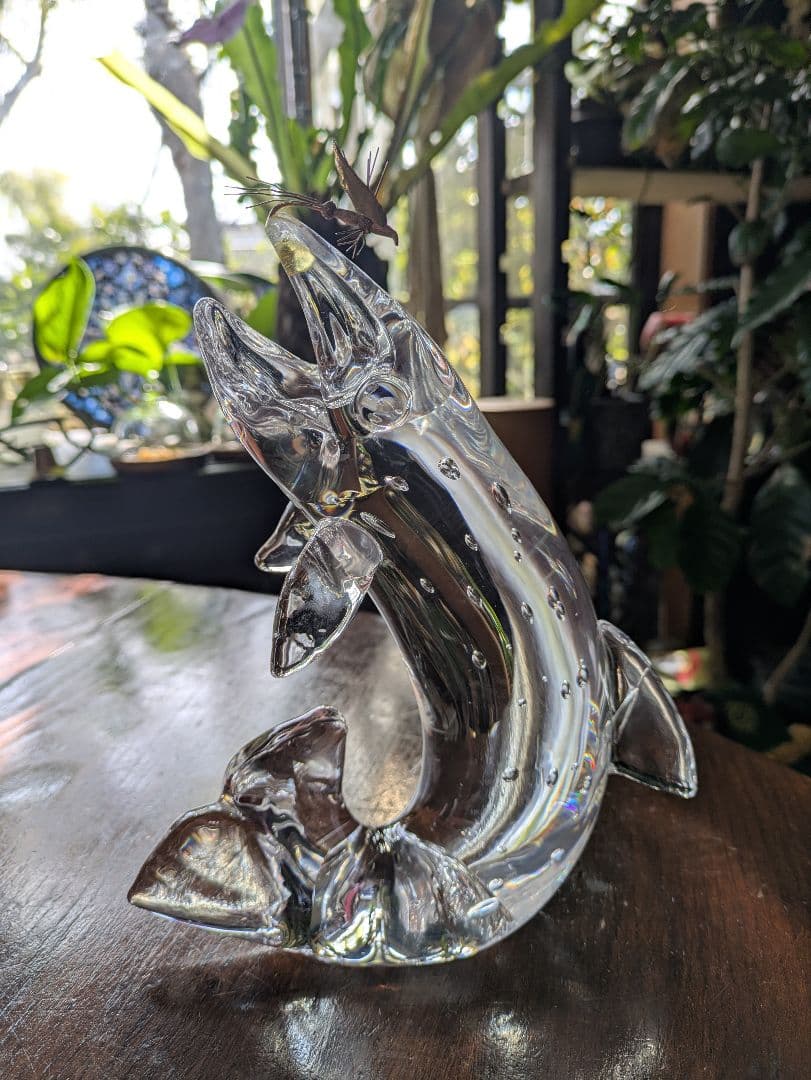 廃盤 STEUABEN Trout & Fly　希少 クリスタル 金　　訳あり