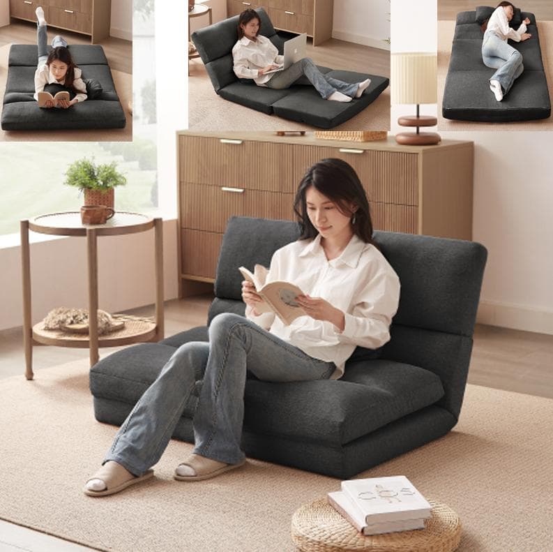 折りたたみ ソファベッド 5段階 座椅子 2人掛け ソファ リクライニング