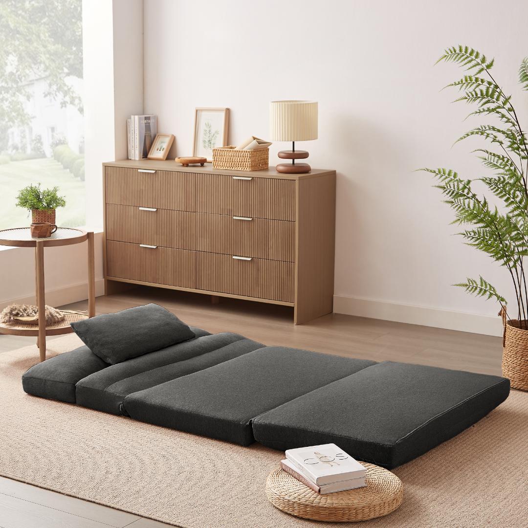 折りたたみ ソファベッド 5段階 座椅子 2人掛け ソファ リクライニング