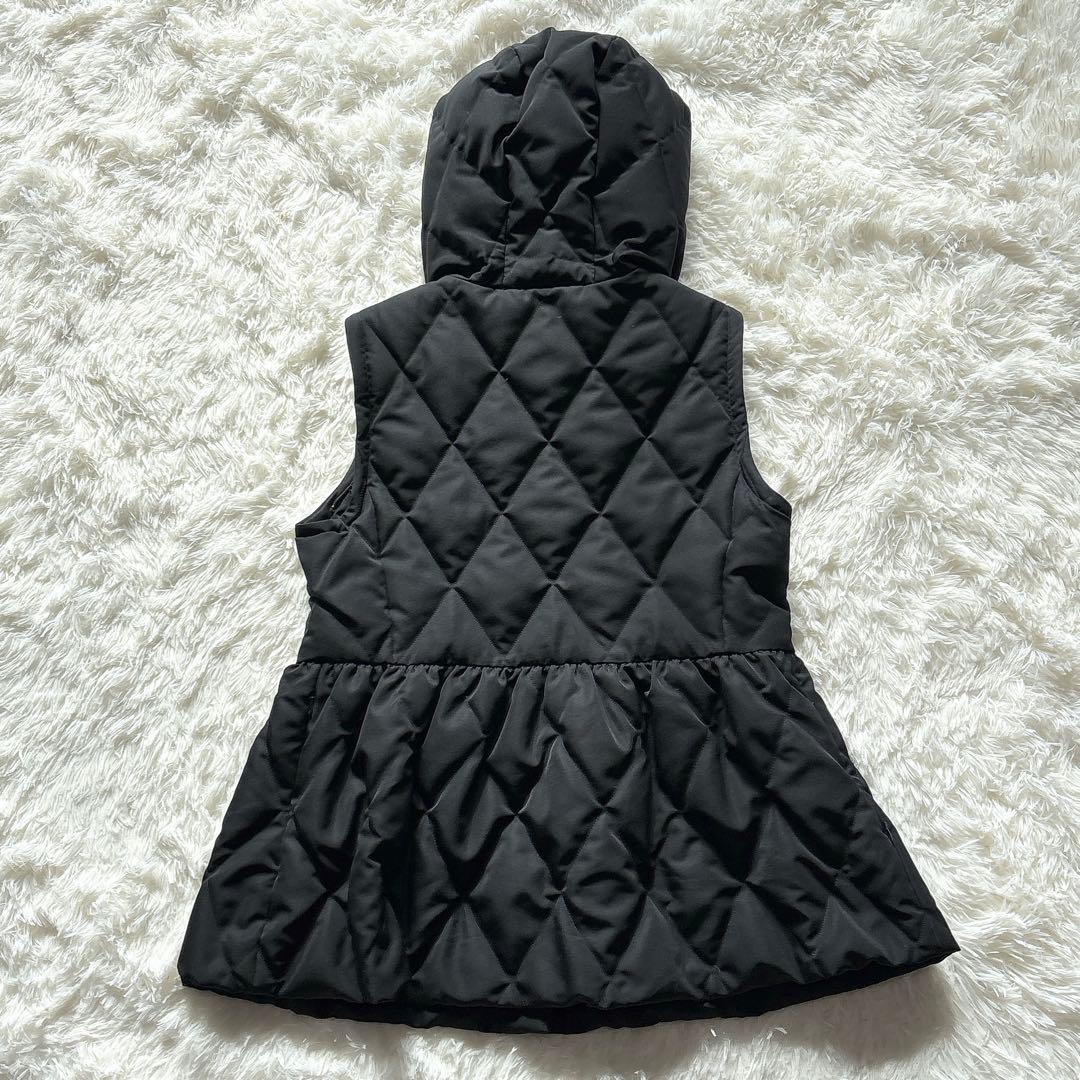 美品✨M-PREMIERエムプルミエ　2WAY ペプラムショートダウンコート　黒