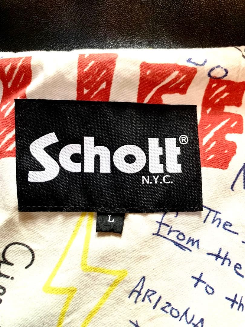 Schott × REMI RELIEFレザー コーチジャケット L