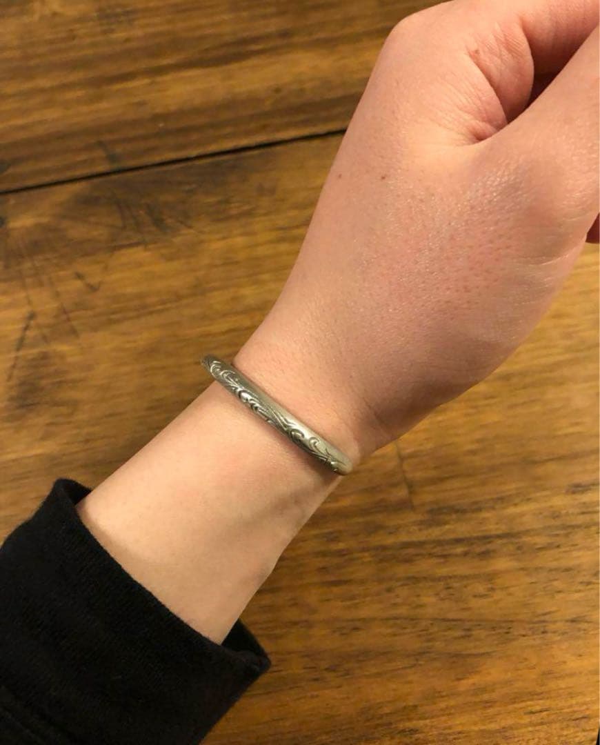 シルバーバングル　ビンテージ 80s ナバホ