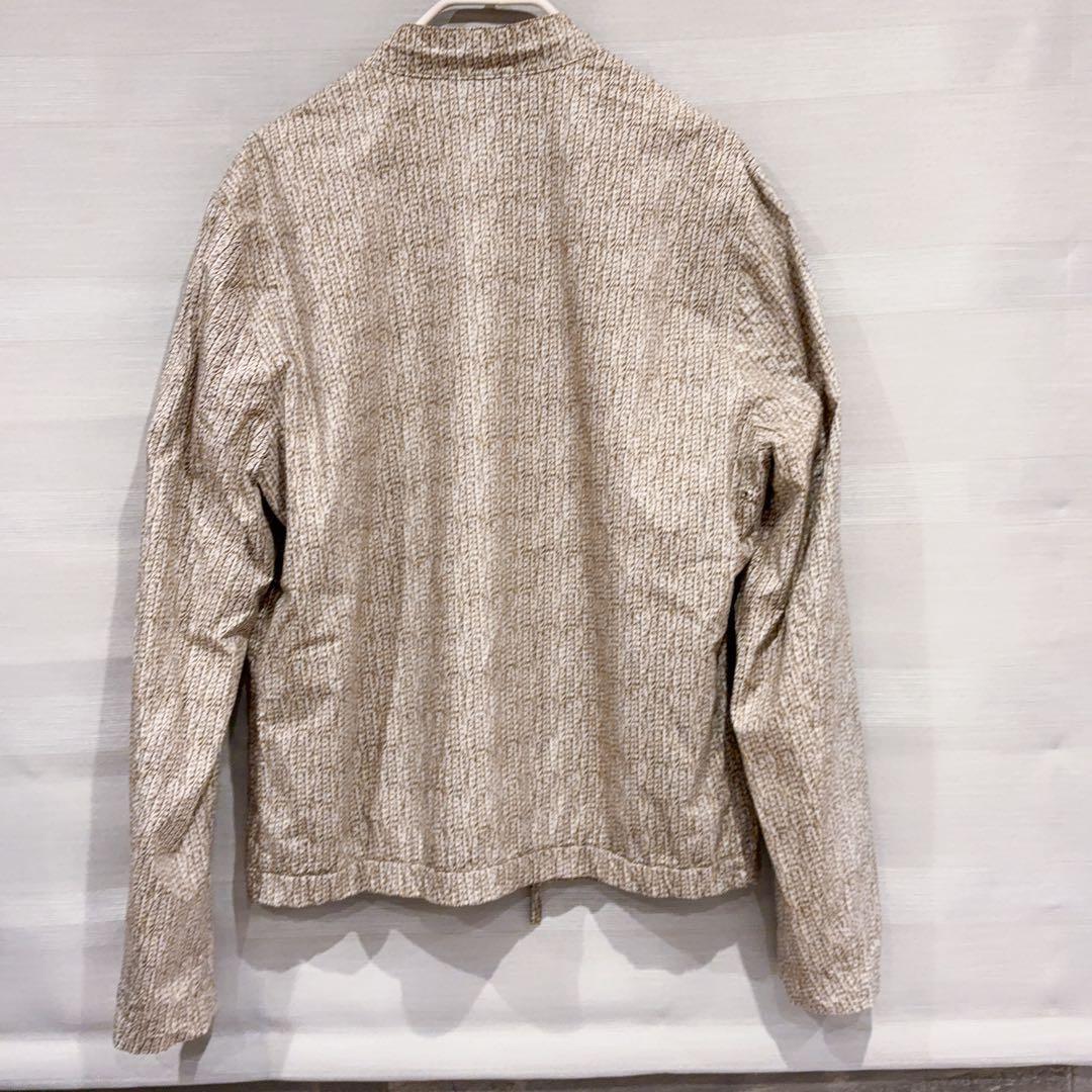 極美品 ARMANI COLLEZIONI ベージュ系 ジャケット ヘビ柄 L