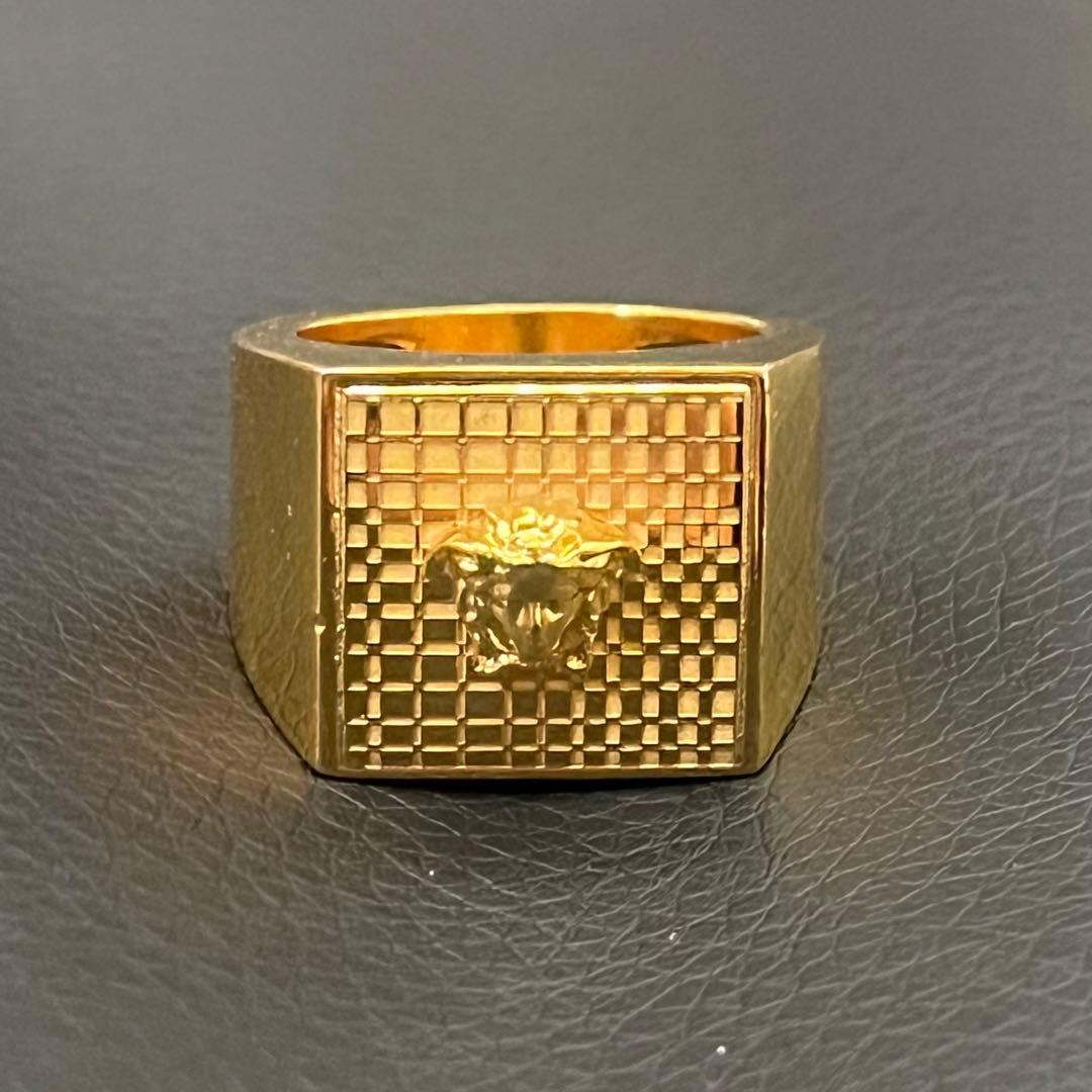 VERSACE リング メデューサ ロゴ 23号 アクセサリー ゴールド 指輪