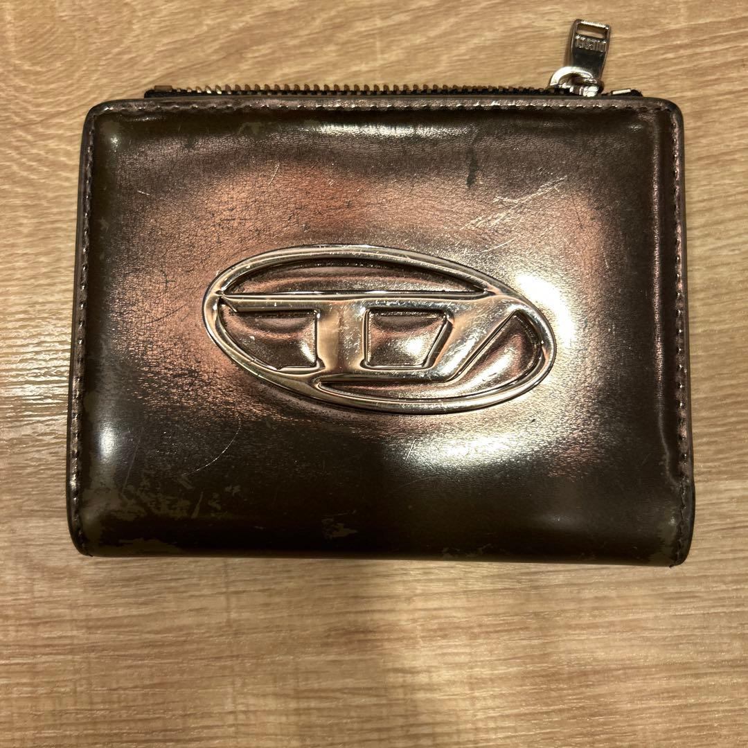 DIESEL 二つ折り財布 ブラウン