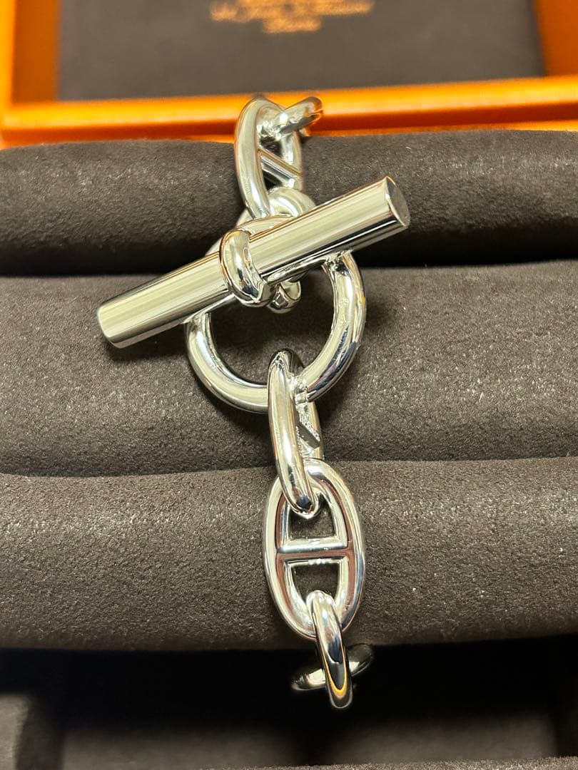 【新品未使用】HERMES シェーヌダンクル ブレスレット GM13コマ
