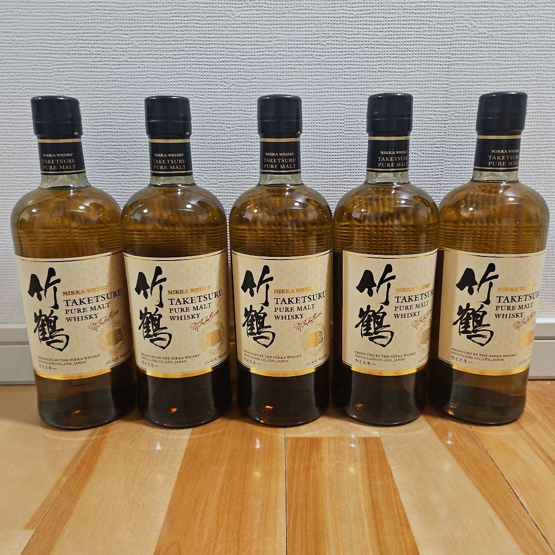 竹鶴 ピュアモルトウイスキー 正規品 700ml 5本セット