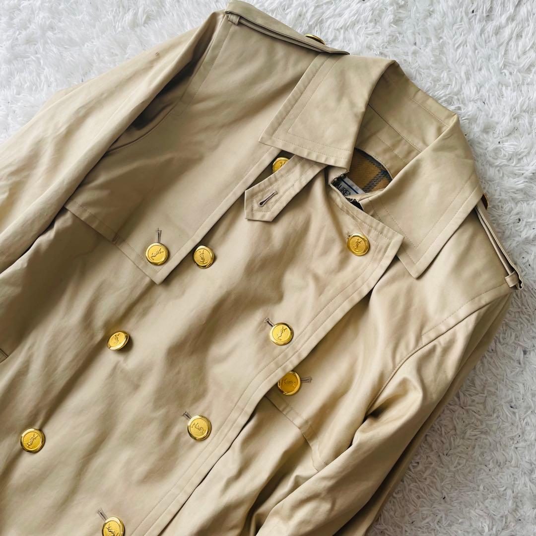 美品 Yves Saint Laurent トレンチコート ライナー 金ボタン