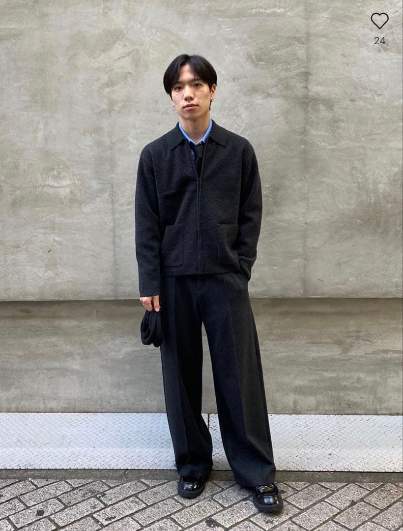 【ユニクロ】ニットフルジップジャケット