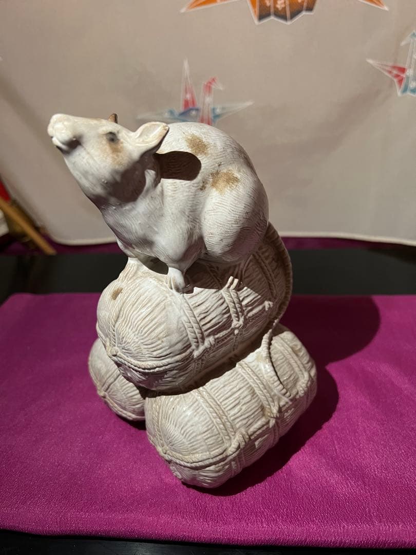 【縁起物】　　俵ねずみ
