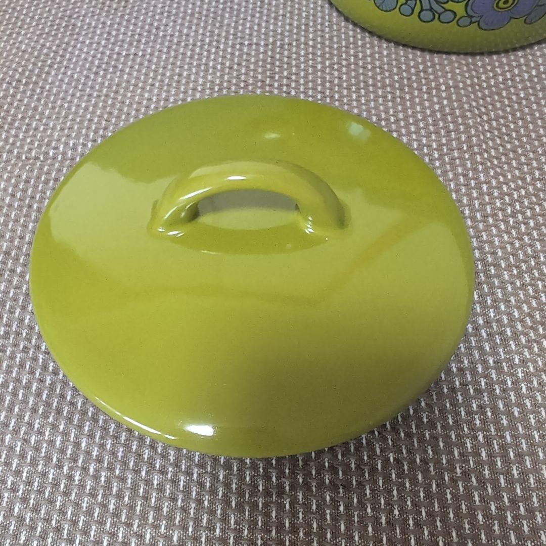 ARABIA Finel/フィネル/ホーロー製両手鍋　プリマベーラ　緑