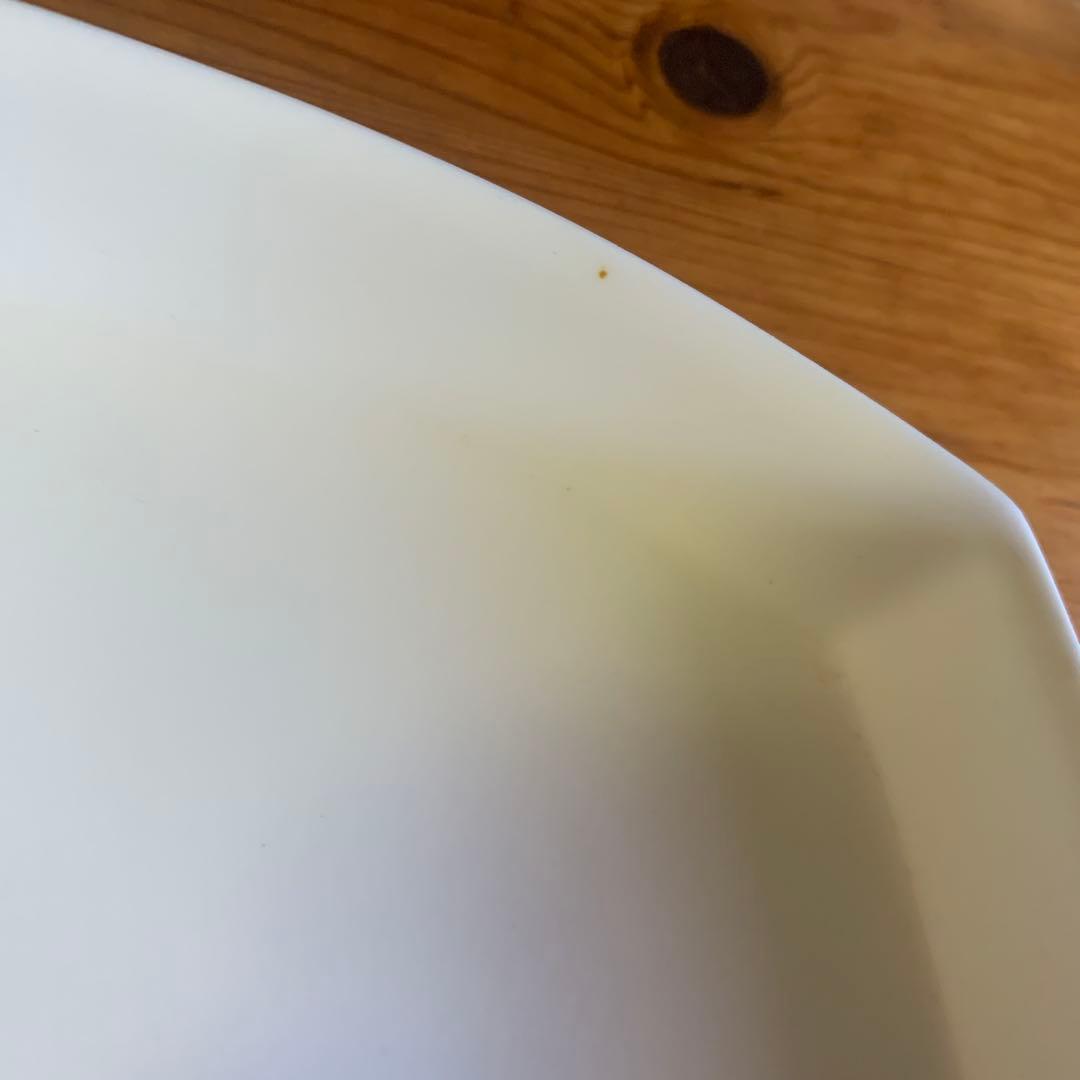 ホワイト四角形皿2枚セット