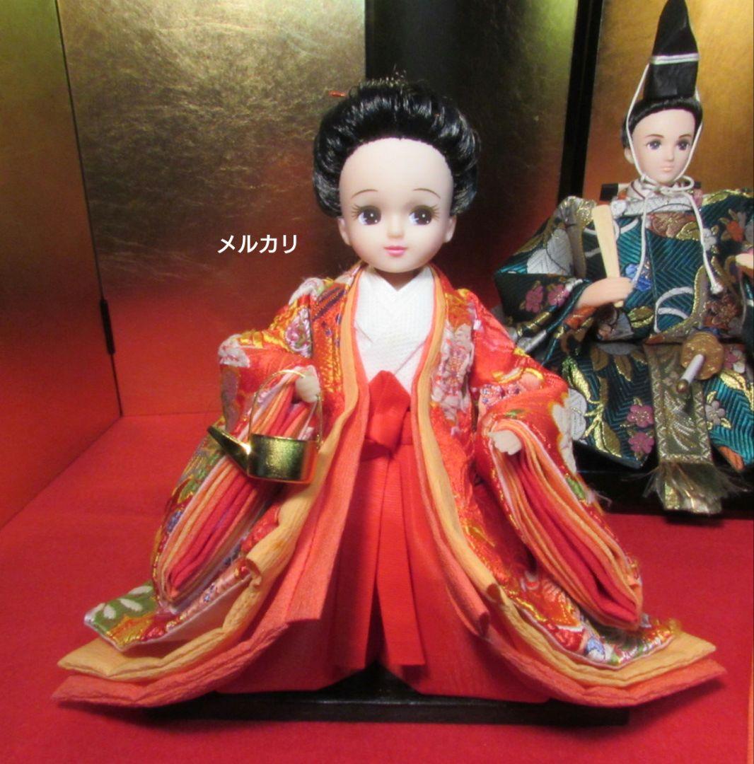 リカちゃん★親王 三人官女☆五人飾り お雛様 雛人形★カスタム