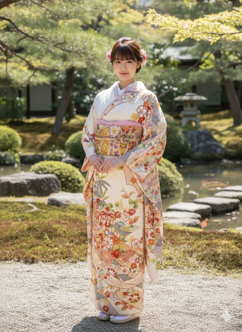 振袖フルセット　古典　白