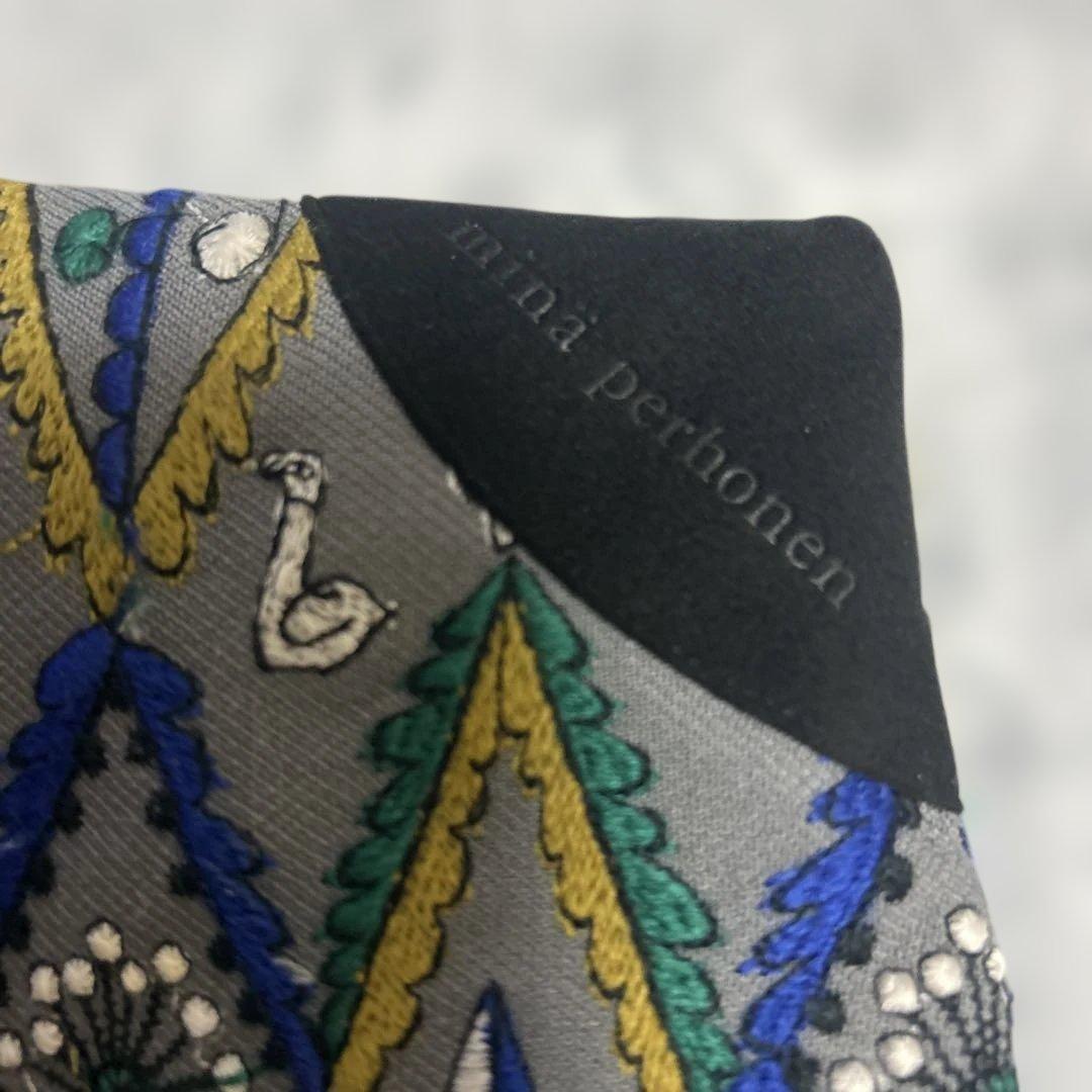 新品未使用】mina forest diamondクッションカバー　グレー