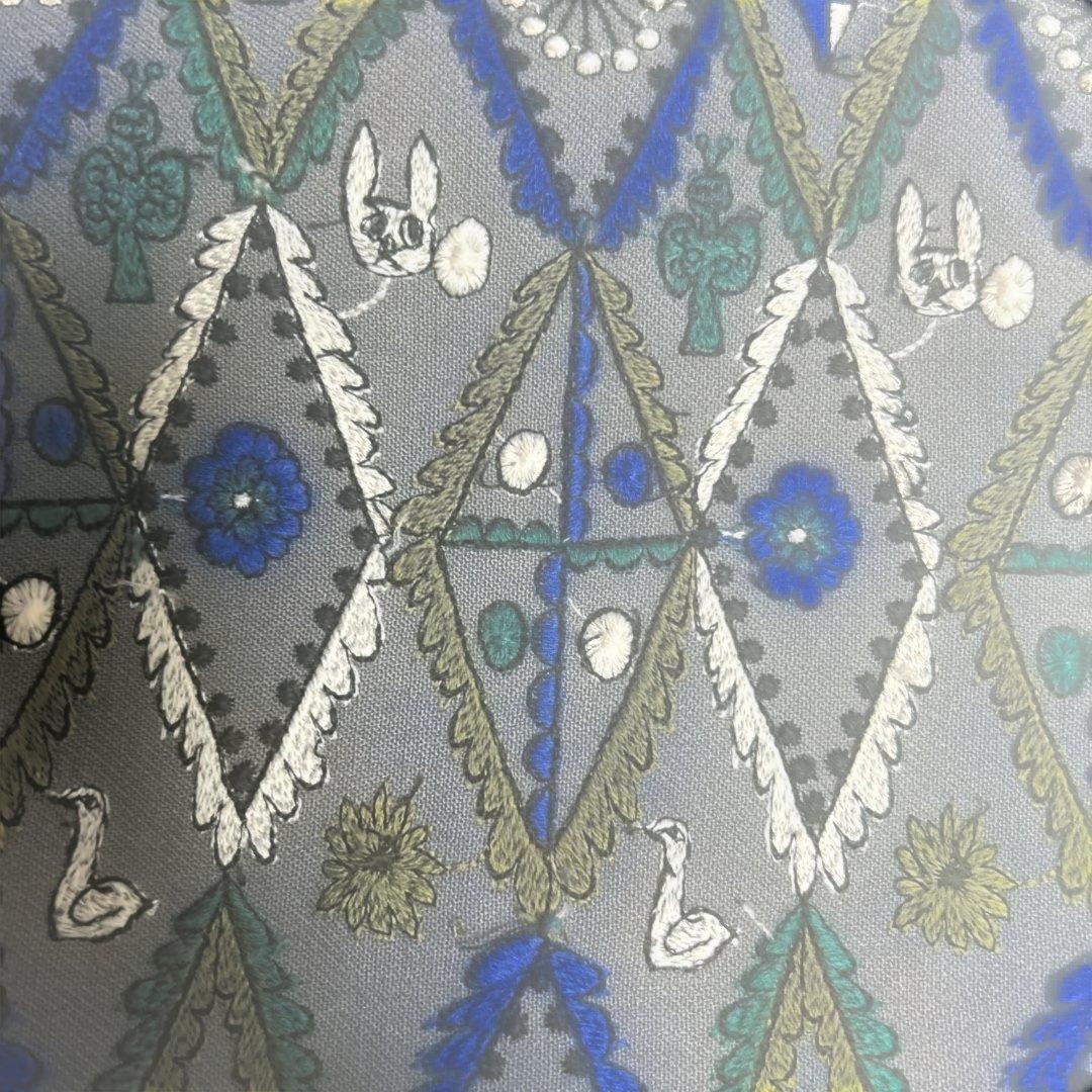 新品未使用】mina forest diamondクッションカバー　グレー