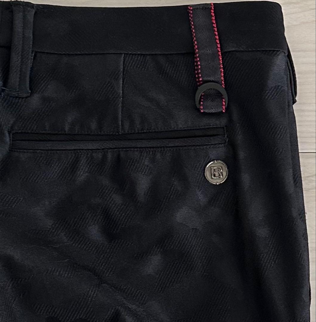 ブリーフィング ゴルフ カモフラ/迷彩柄ベーシックモデルパンツ　ブラック