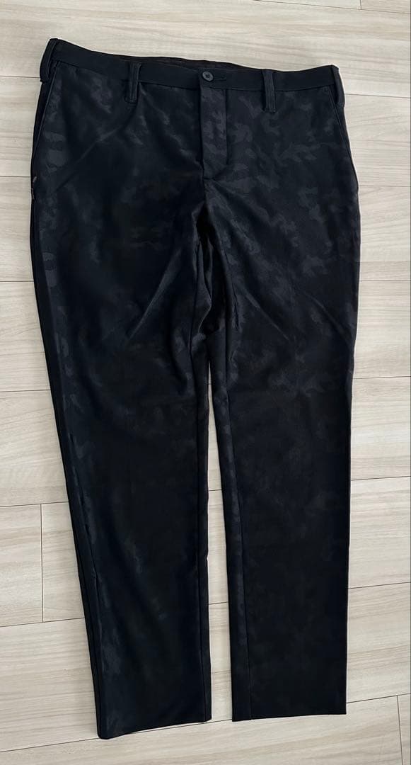 ブリーフィング ゴルフ カモフラ/迷彩柄ベーシックモデルパンツ　ブラック