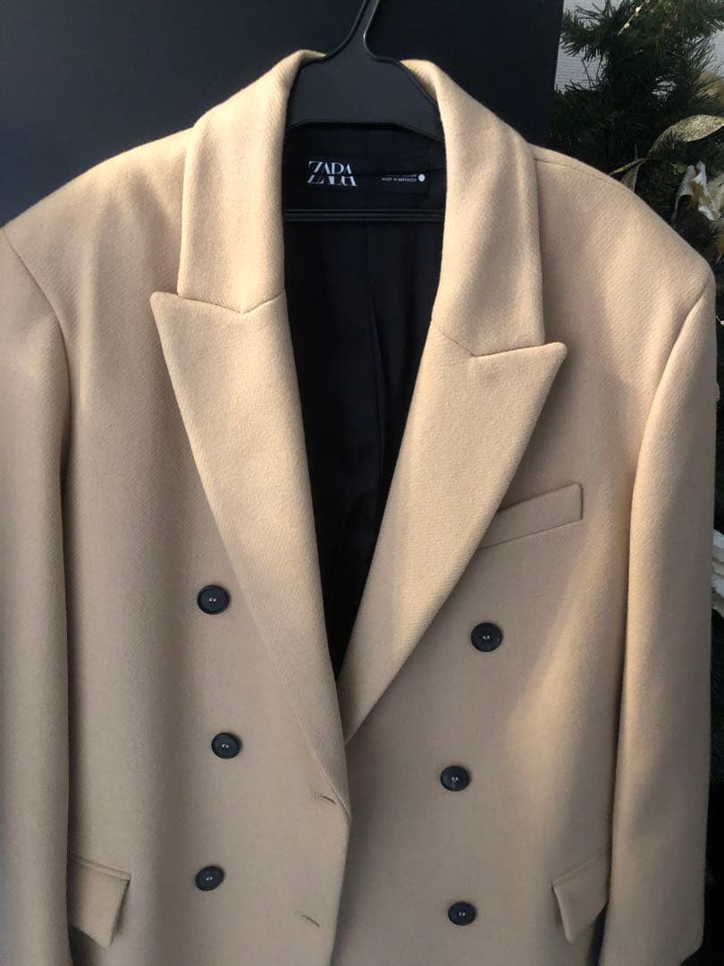 ZARA ロングチェスターコート☆S☆キャメル☆新品未使用