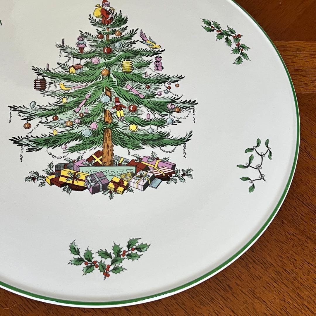 【レア美品】スポード ★クリスマスツリー★ガトープレート